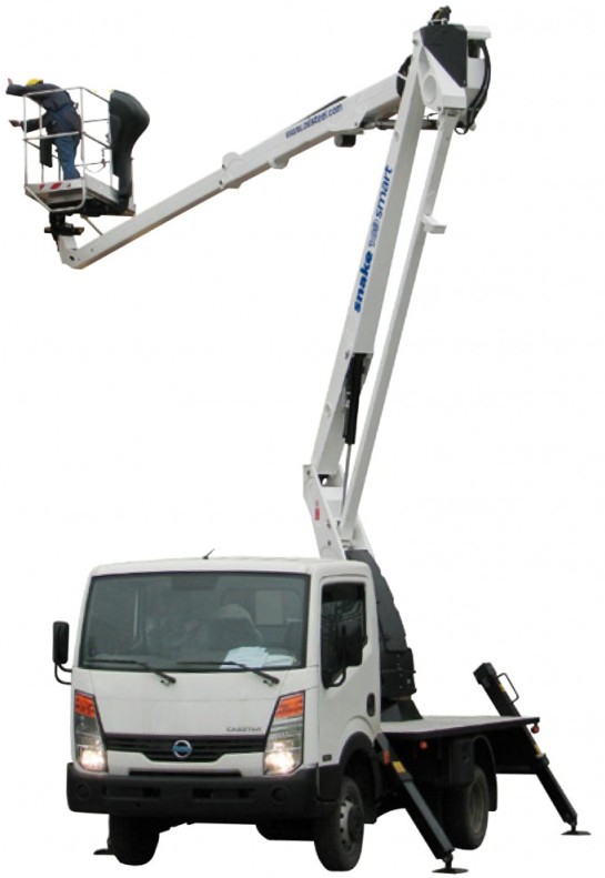 Piattaforma area professionale per noleggio mezzi SGM